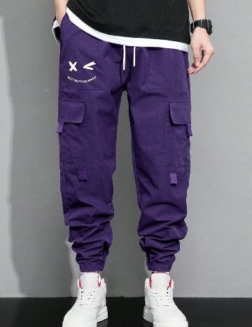 Pantaloni de pijama SHEIN, mov