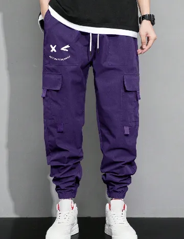 Pantaloni de pijama SHEIN, mov