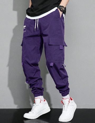 Pantaloni de pijama SHEIN, mov