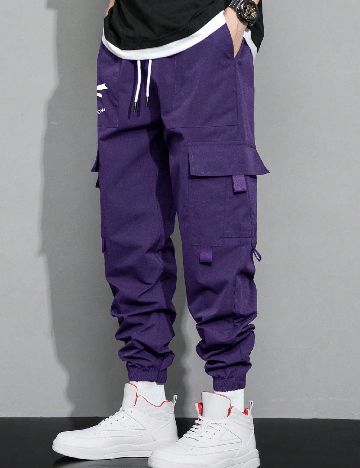 Pantaloni de pijama SHEIN, mov