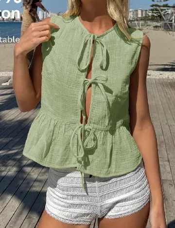 Top SHEIN, verde