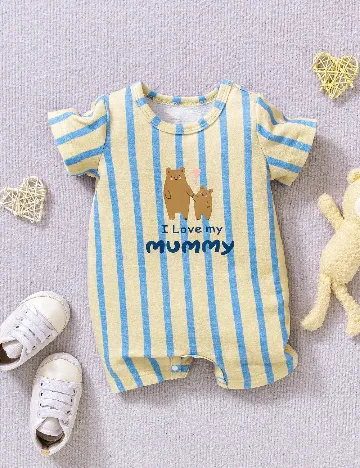 Salopeta Shein Kids, galben/albastru