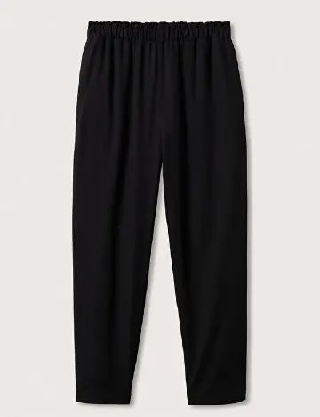 Pantaloni Mango Violeta, negru