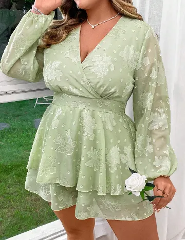 Salopeta SHEIN CURVE, verde