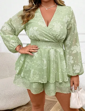 Salopeta SHEIN CURVE, verde