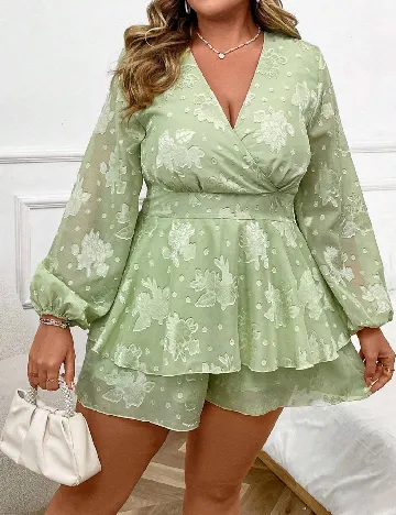 Salopeta SHEIN CURVE, verde