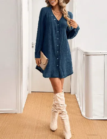 Rochie scurta SHEIN, albastru