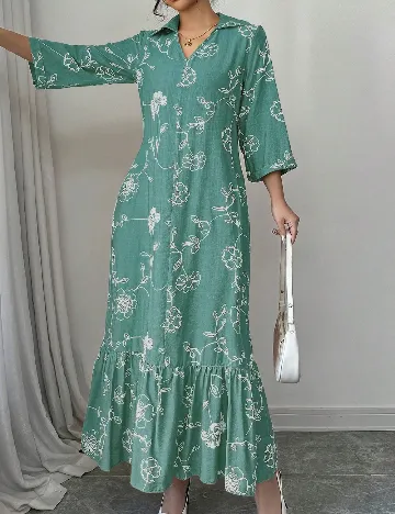 Rochie lunga SHEIN, verde