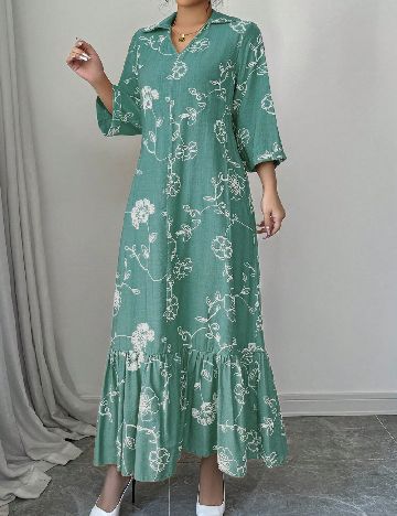 Rochie lunga SHEIN, verde