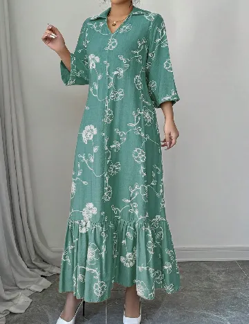 Rochie lunga SHEIN, verde