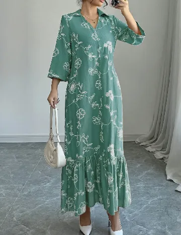 Rochie lunga SHEIN, verde