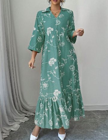 Rochie lunga SHEIN, verde