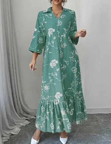 Rochie lunga SHEIN, verde