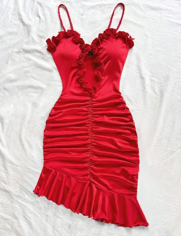 Rochie scurta SHEIN, rosu