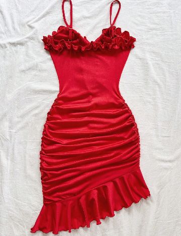 Rochie scurta SHEIN, rosu