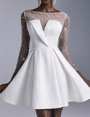 Rochie scurta SHEIN, alb