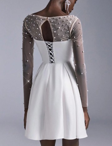 Rochie scurta SHEIN, alb
