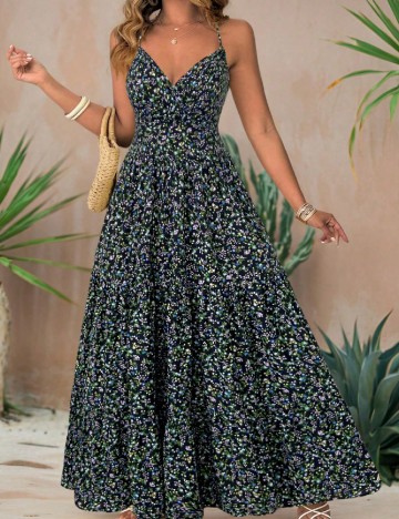 Rochie lunga SHEIN, floral print