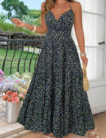 Rochie lunga SHEIN, floral print