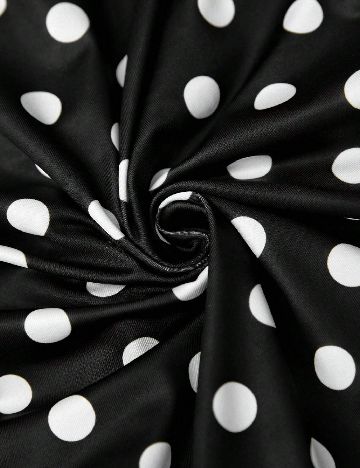 Fusta SHEIN CURVE, negru/alb