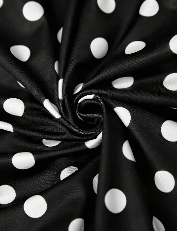 Fusta SHEIN CURVE, negru/alb