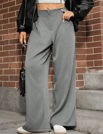 Pantaloni SHEIN CURVE, gri
