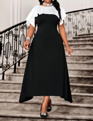 Rochie medie SHEIN CURVE, negru