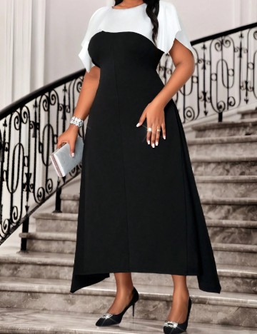 Rochie medie SHEIN CURVE, negru