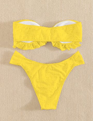 Costum de baie SHEIN, galben