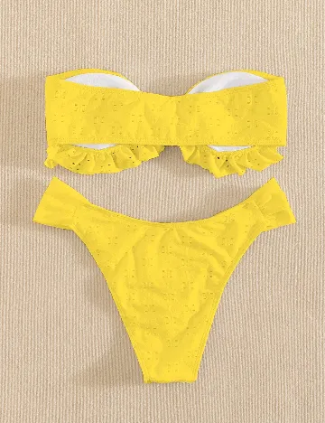 Costum de baie SHEIN, galben