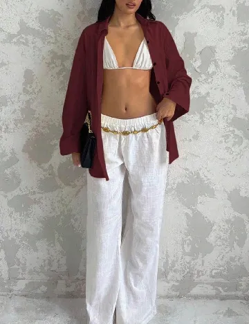 Camasa Oversize SHEIN, pruna