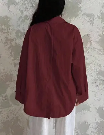 Camasa Oversize SHEIN, pruna