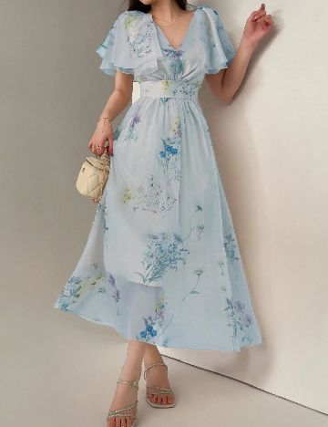 Rochie lunga SHEIN, albastru
