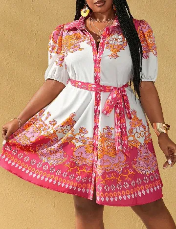 Rochie scurta SHEIN CURVE, mix culori