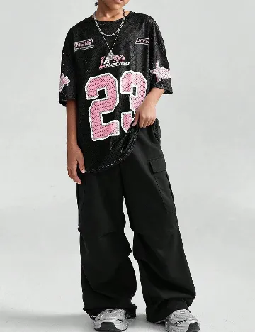 Tricou Shein Kids, negru