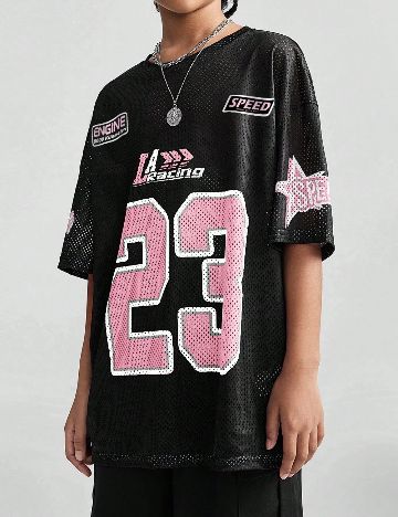 Tricou Shein Kids, negru