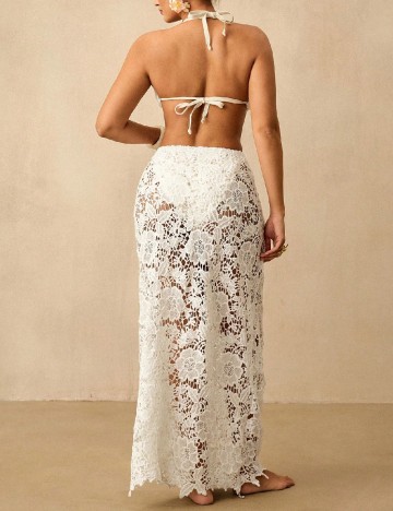 Costum de baie SHEIN CURVE, alb