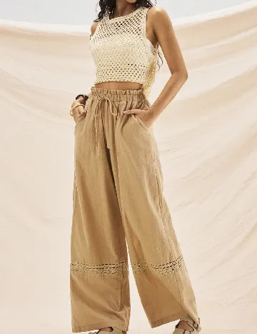 Pantaloni SHEIN, maro