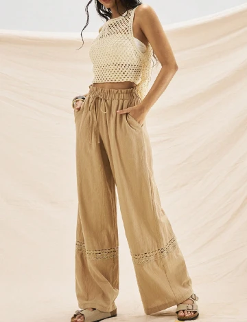 Pantaloni SHEIN, maro