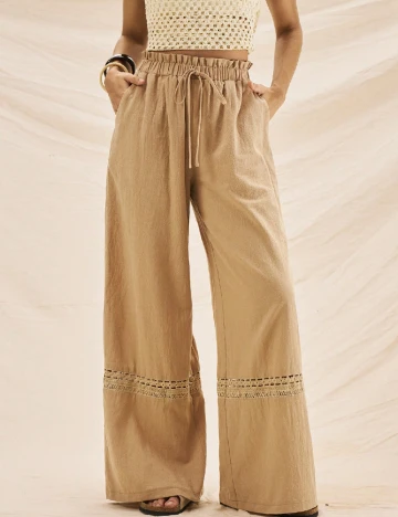 Pantaloni SHEIN, maro