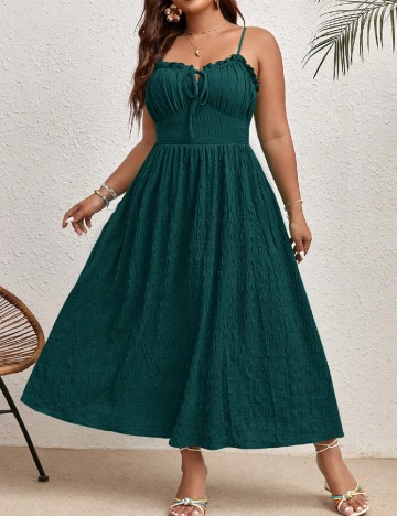 Rochie medie SHEIN CURVE, verde