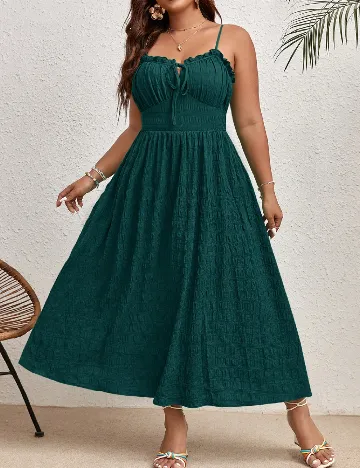 Rochie medie SHEIN CURVE, verde