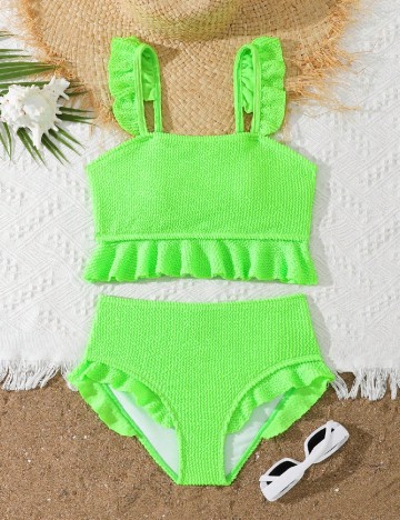 Costum de baie Shein Kids, verde