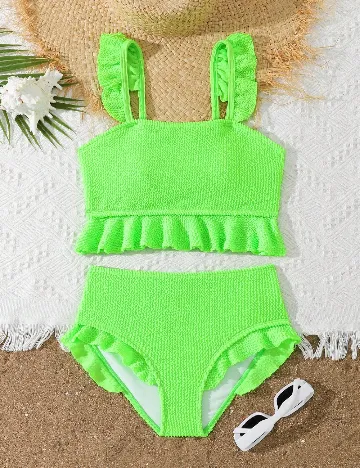 Costum de baie Shein Kids, verde