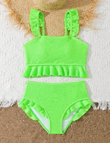 Costum de baie Shein Kids, verde