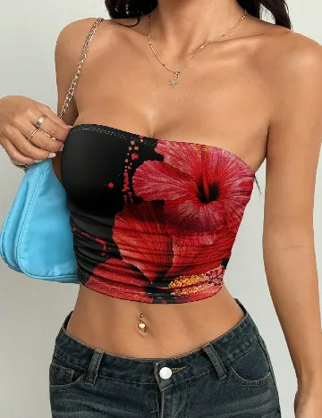 Top SHEIN, negru
