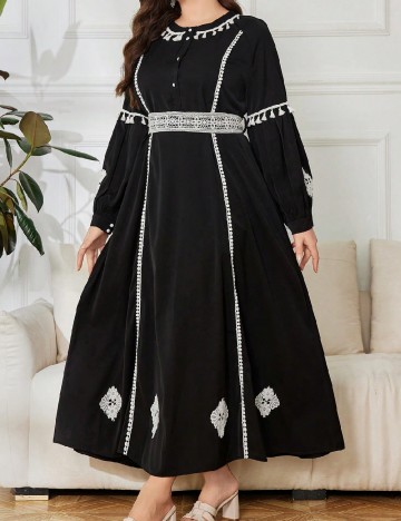 Rochie lunga SHEIN CURVE, negru