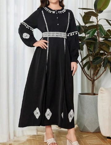 Rochie lunga SHEIN CURVE, negru