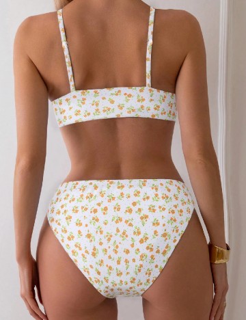 Costum de baie SHEIN, floral print