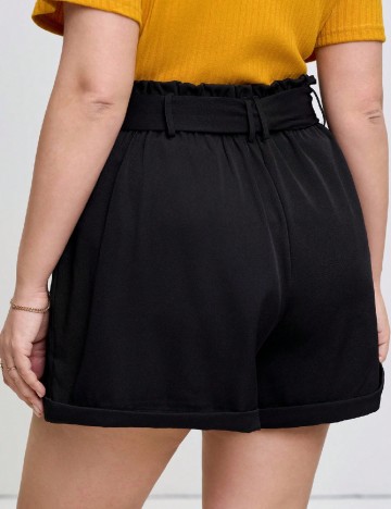 Pantaloni scurti SHEIN CURVE, negru